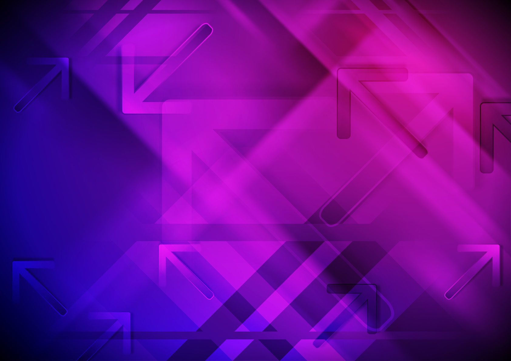 Blue purple technology background with arrows